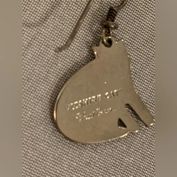 Vintage Laurel Burch Feshire Cat earrings - Picture 5 of 10